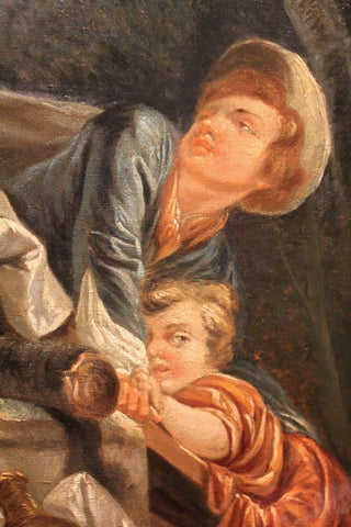 19TH CENTURY VARIANT ON FRAGONARD’S FAMOUS “SEE-SAW” OF 1750