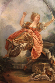 19TH CENTURY VARIANT ON FRAGONARD’S FAMOUS “SEE-SAW” OF 1750