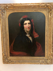 PORTRAIT OF GEORGE SANDS. 19TH CENTURY FRENCH