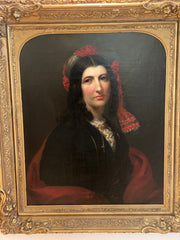 PORTRAIT OF GEORGE SANDS. 19TH CENTURY FRENCH